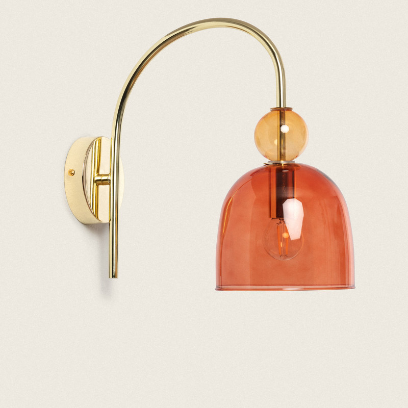 Edit Baudelaire Glass Wall Light - Red
