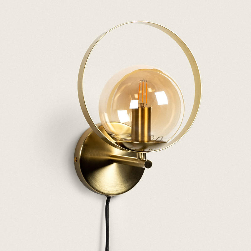 Edit Dodoma Wall Light with Plug - Gold