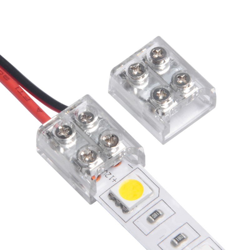 12/24V DC LED Strip Connector Cable with Screw - 10mm