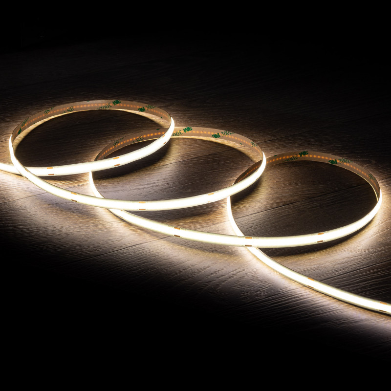 20M IP20 24V DC Cool White COB LED Strip Roll