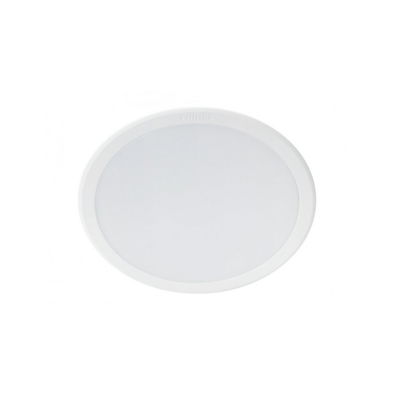 PHILIPS Meson Slim Round 17W Warm White LED Downlight Cutout 150mm - White