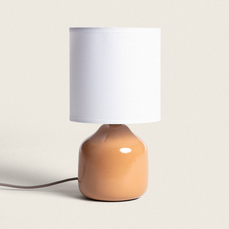 Edit Maya Ceramic Table Lamp - Orange