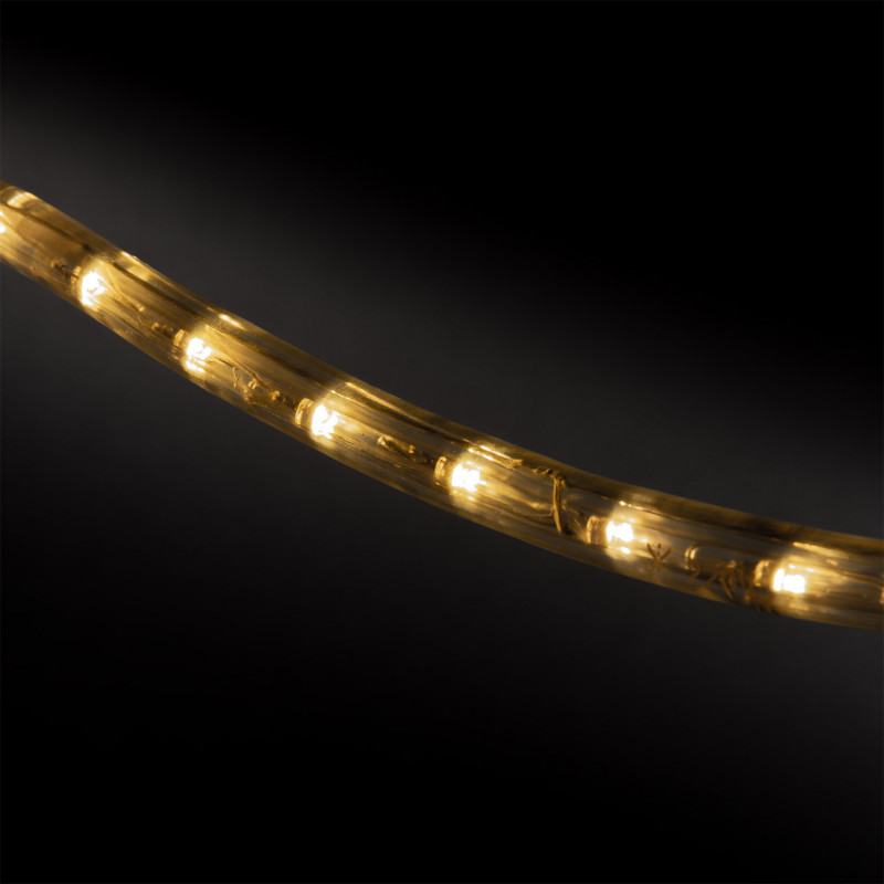 5M IP65 220V AC Warm White LED Rope Kit