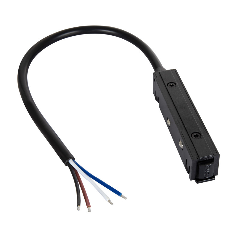 Magnetic Track 20mm Connector with Cable for External Power Supply - Black