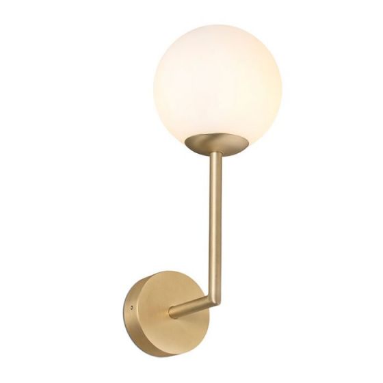 Dar Lighting Andre 1 Lt Wall Light In Aged Brass RRP £45 